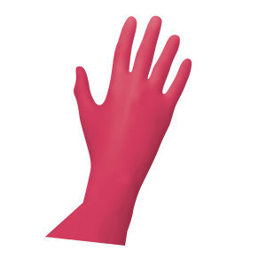 Nitrile - Gloves - Black - 100 Stk. - powder free - Red...