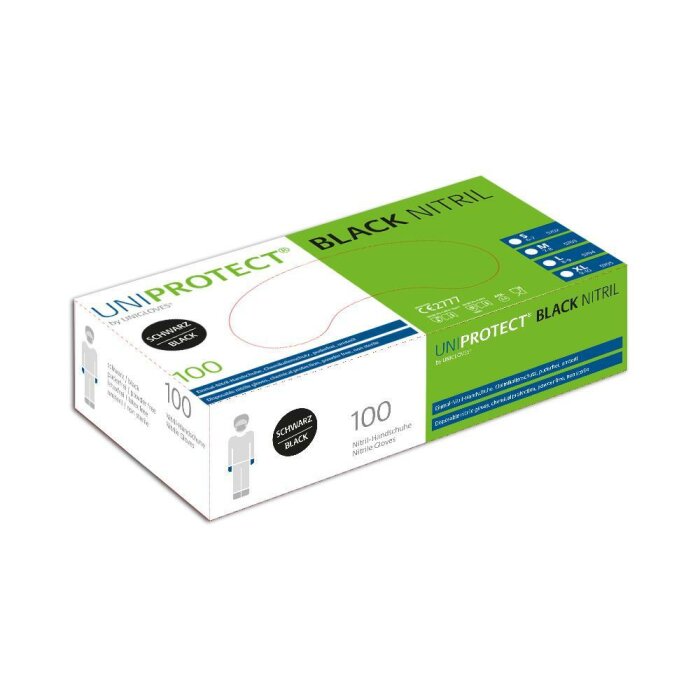 Nitril - Gloves - Black - 100 Stk. - powder free -...