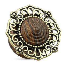 Wood - Plug - Tribal Filigree