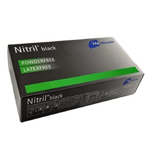 Nitrile gloves - black - 100 pieces - powder-free -...