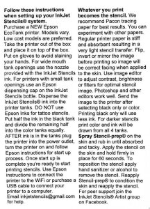 Inkjet Stencil - 4oz