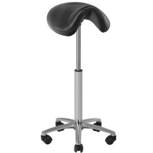 Tattoo Saddle Stool adjustable - Black - Pro Ink