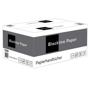 Papierhandtücher 2 lagig -  schwarz - 160 Stk -...