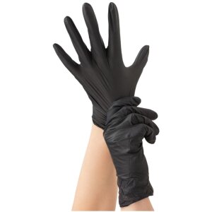 Vilatril - Handschuhe - schwarz - 100 Stk. - puderfrei -...