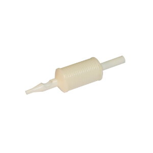 Plastic Tube White Round - 20 pices