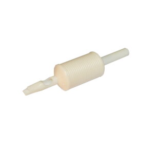 Plastic Tube White Flat - 20 pices