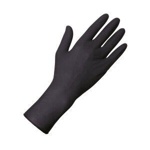 Latex - Gloves - Black - 100 pcs - powderfree - Unigloves...