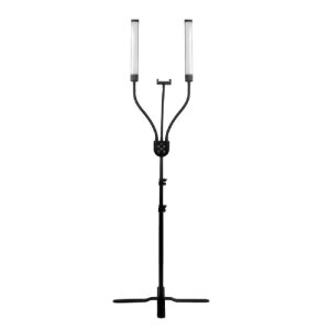 Tattoo LED floor lamp - with remote control - black