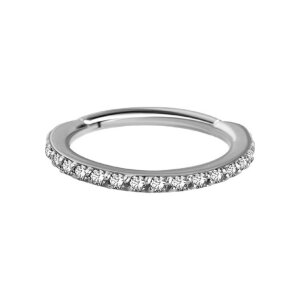 Steel - segment clicker - crystal ring