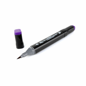 Purple Stencil Marker, fine and broad Tip
