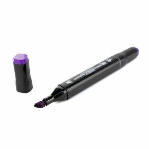 Purple Stencil Marker, fine and broad Tip