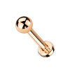Titanium - Labret - Colorful 1,2 x 6 mm rosegold
