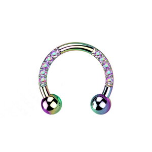 Color Titan – podkowa CBR ozdobiona kryształami tęczy