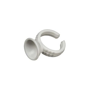 Farb-Finger-Ring - PMU - 12mm - Weiss - 100 Stück