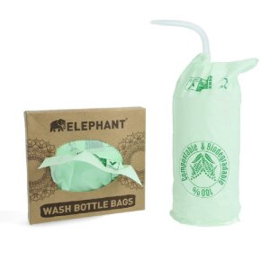 Elephant - Waschflaschenbeutel - biologisch abbaubar -...
