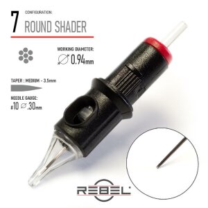 Rebel Cartridges - Round Shader - 20 pcs
