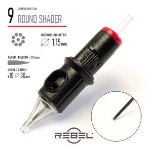 Rebel Cartridges - Round Shader - 20 pcs