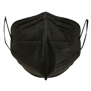 FFP2 Mundschutz Maske mit Gummiband - schwarz