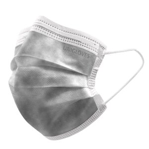 Mundschutz - 50 Stk - Unigloves ProfilPlus - grau
