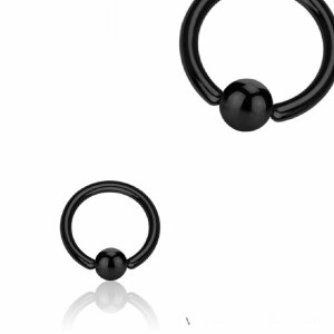 Black Steel - BCR ball closure ring 5 mm - 12 mm - 8 mm