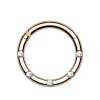 Steel - Segment Clicker - 5 Kristall Rosegold 8 mm