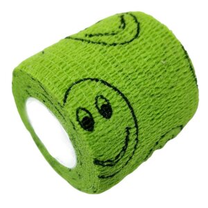 Grip Bandage - Grip Wrap - 5 cm motif Smiley yellow