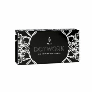 Dotwork - Ink Drawing - Cartridge - Blau