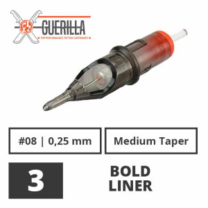 Guerilla Cartridges - Bold Liner - 20 Stück 3er...