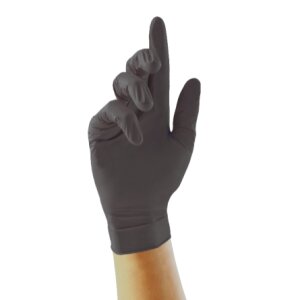 Bio Touch Black - biodegradable nitrile gloves - Unigloves 100 pc large