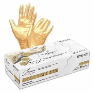Fancy Gold - Nitril Handschuhe - Unigloves - 100 Stk M