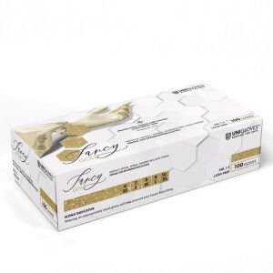 Fancy Gold - Nitril Handschuhe - Unigloves - 100 pc medium