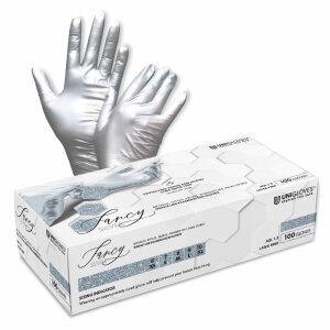 Fancy Silver - Nitril Handschuhe - Unigloves - 100 Stk