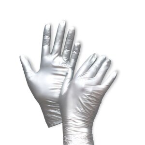 Fancy Silver - Gants nitrile - Unigloves - 100 pcs M