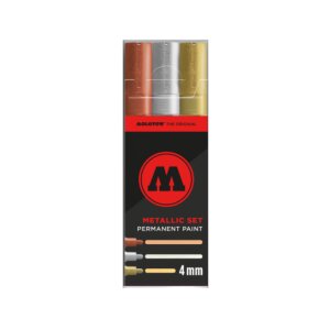 MOLOTOW™ - Permanent Paint Marker - metallic - 3er...