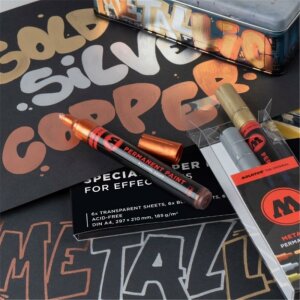 MOLOTOW™ - Permanent Paint Marker - metallic - 3er...