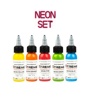 Xtreme Ink - Neon Set - 5 x 30ml