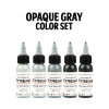 Xtreme Ink - Opaque Gray Color Set - 5 x 30ml