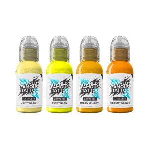 World Famous Limitless - Shades of Yellow Collection - 4x 30 ml