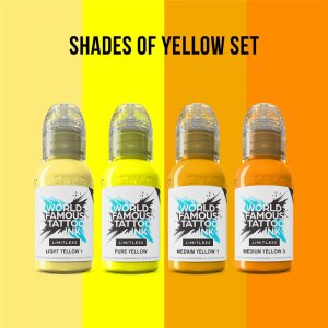 World Famous Limitless - Shades of Yellow Collection - 4x 30 ml