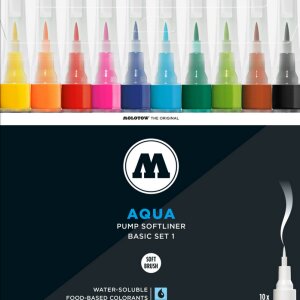MOLOTOW™ - AQUA Ink Basic Set 1 - Brush