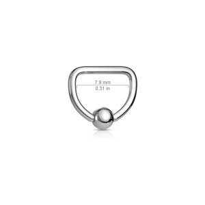 Stahl - BCR Klemmring - D-Form 1,2 mm 6 mm