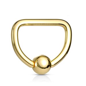 Gold Steel - BCR clamp ring - D-shape