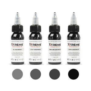Xtreme Ink - Graywash Color Set - 4 x 30ml