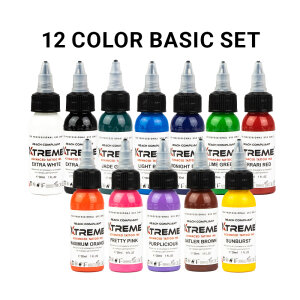 Xtreme Ink - 12 Color Set - 12 x 30ml