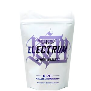 Electrum -refillable Stencil marker set of 6