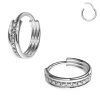 Stahl - Segment Clicker - 15 Kristalle Silber 10 mm