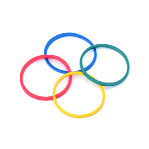 Machine rubbers - multicolored - 1 mm - 100 pcs