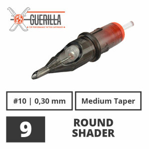 Guerilla Cartridges - Round Shader - 20 Stück 9er...
