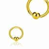 Gold Steel - BCR ball closure ring 1,6 mm - 20 mm - 6 mm