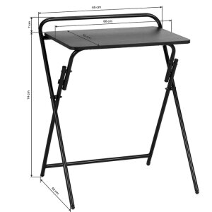 Tattoo work table - black - foldable